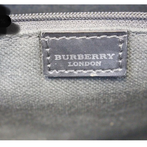 Burberry Tan and Black Plaid Tote - Picture 6 of 7